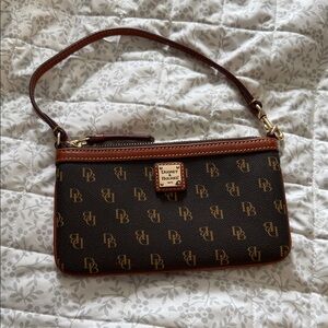 Dooney & Bourke Brown Monogram Wristlet